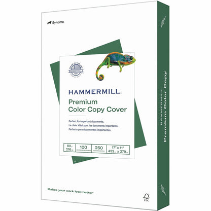 Hammermill Premium Color Copy Cover - White - 100 Brightness - 17" x 11" - 80 lb Basis Weight - Super Smooth - FSC - 250