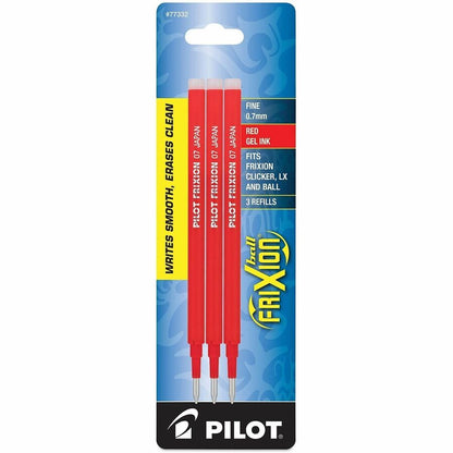 FriXion Gel Ink Pen Refills - 0.70 mm , Medium Point - Red Ink - Eco-friendly, Wear Resistant, Tear Resistant, Erasable 