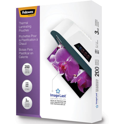Fellowes ImageLast Jam-Free Thermal Laminating Pouches - Sheet Size Supported: Letter 9" Width x 11.50" Length - 200 / P