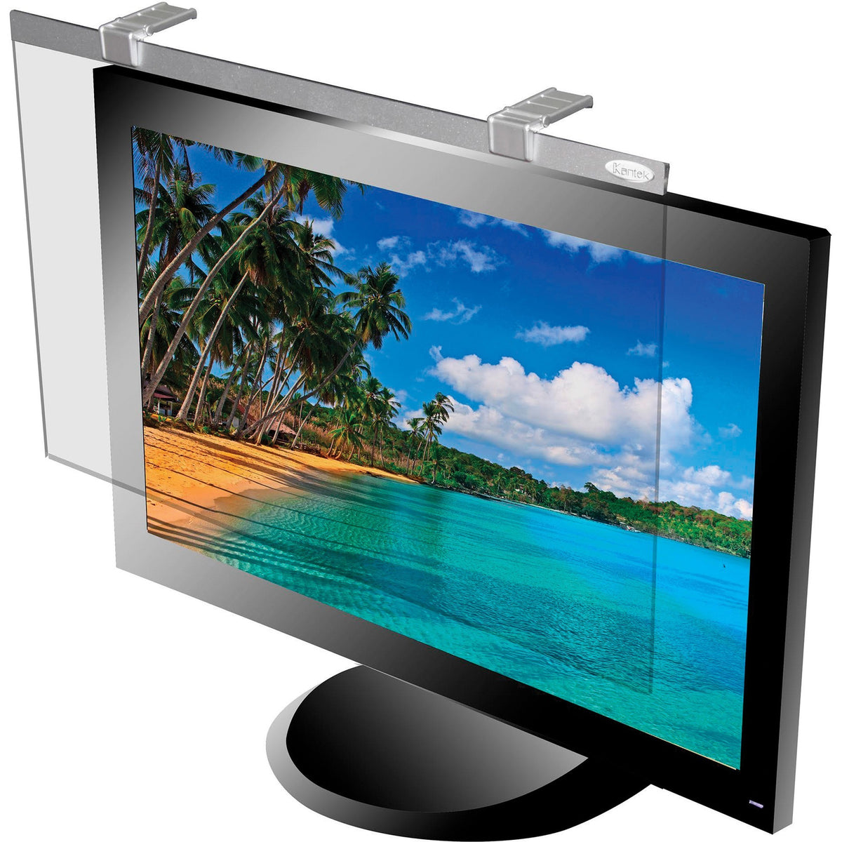 Kantek LCD Protect Anti-Glare Filter Silver - For 24" LCD Monitor - Scratch Resistant, Damage Resistant - Acrylic - Anti