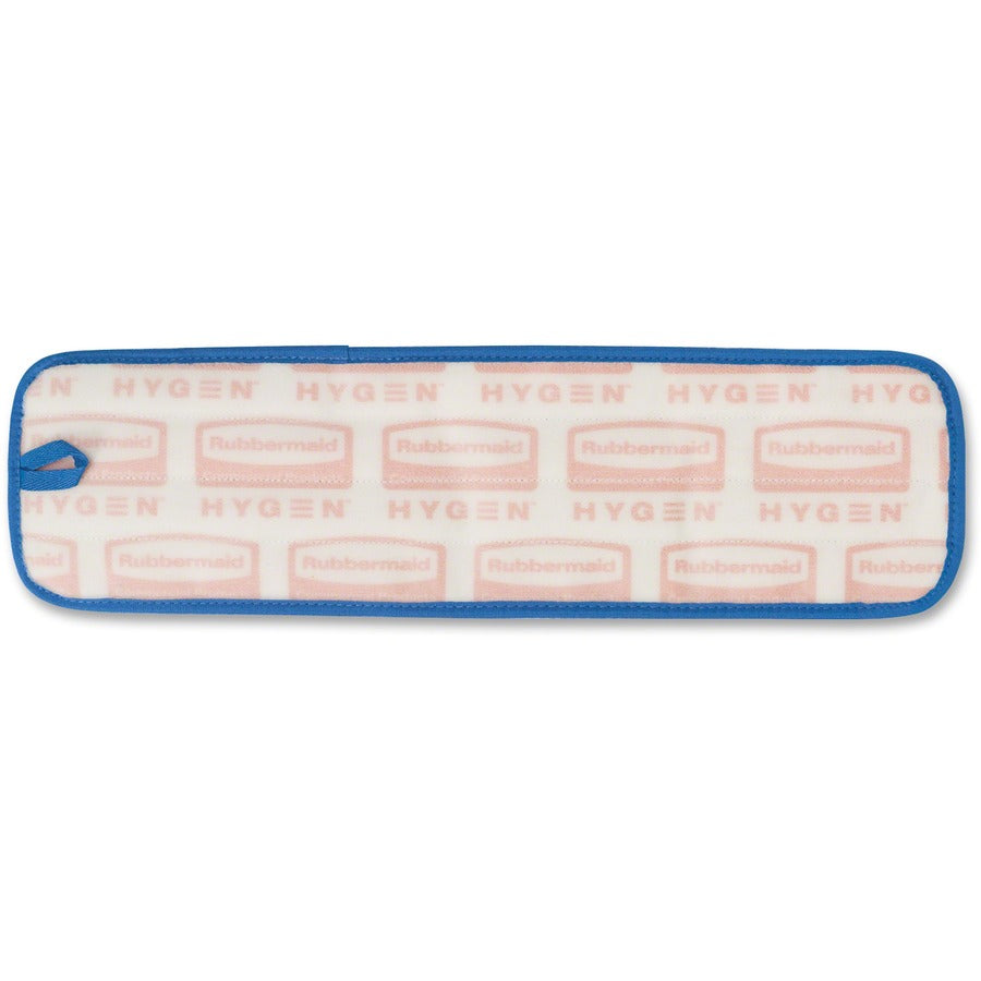 Rubbermaid Commercial Hygen 18" Microfiber Wet Pad - 5.2" Width x 18" Length - Durable - MicroFiber - Blue - 1 Each