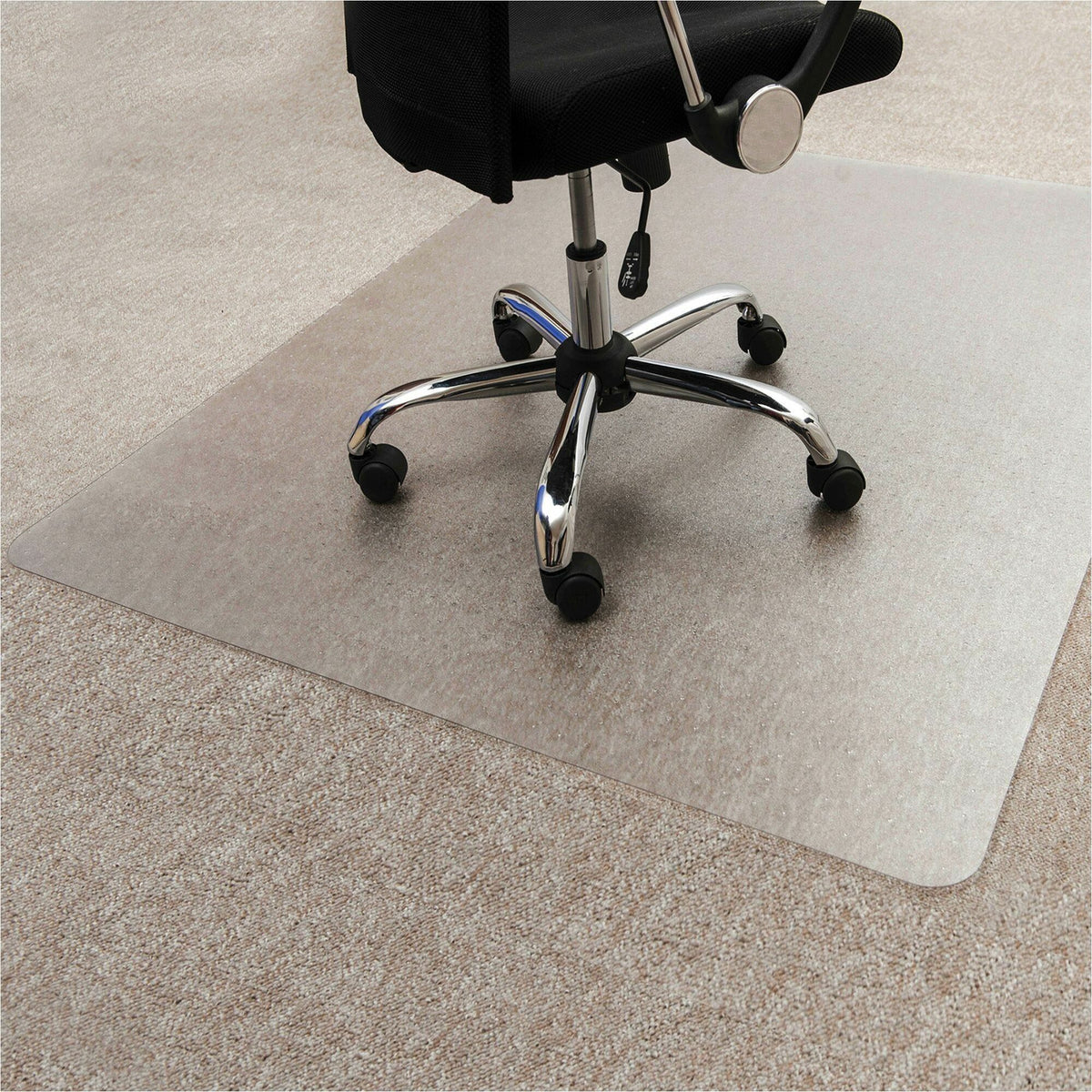 Floortex Enhanced Polymer Rectangular Chair Mat for Carpets up to 3/8" - 30" x 48" - Home, Office, Carpet