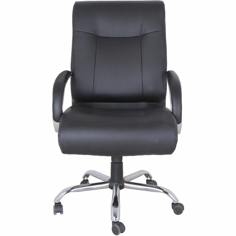 Lorell Deluxe Big & Tall Chair - Black Seat Color - Bonded Leather Seat Material - Black Back Color - Bonded Leather Bac