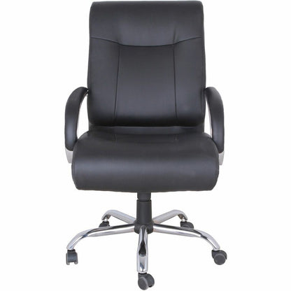 Lorell Deluxe Big & Tall Chair - Black Seat Color - Bonded Leather Seat Material - Black Back Color - Bonded Leather Bac