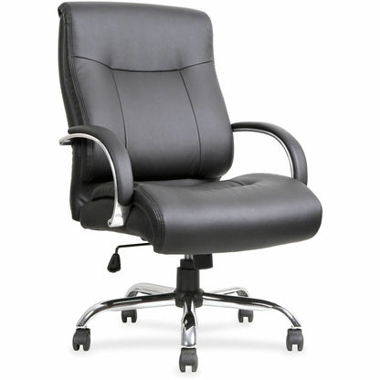 Lorell Deluxe Big & Tall Chair - Black Seat Color - Bonded Leather Seat Material - Black Back Color - Bonded Leather Bac