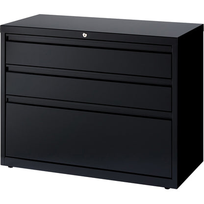Lorell 36" Box/Box/File Lateral File Cabinet - 36" Width x 18.6" Depth x 28" Height - 3 x Drawer(s) for Box, File - A4, 