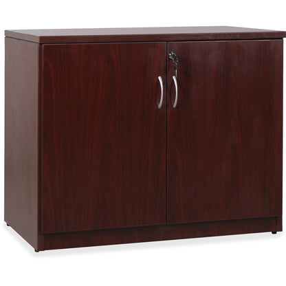 Lorell Essentials Series 2-Door Storage Cabinet - 36" Width x 22.5" Depth x 29.5" Height - 2 x Door(s) - Mahogany - Lami