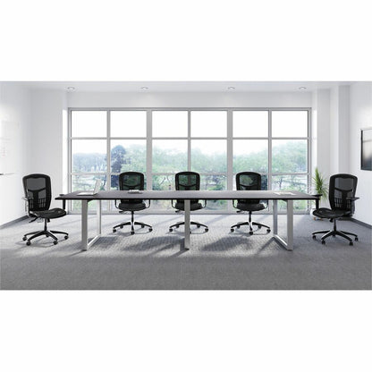 Lorell Executive Mesh High-Back Swivel Office Chair - Black Seat Color - Mesh Seat Material - Black Frame Color - 1 Each