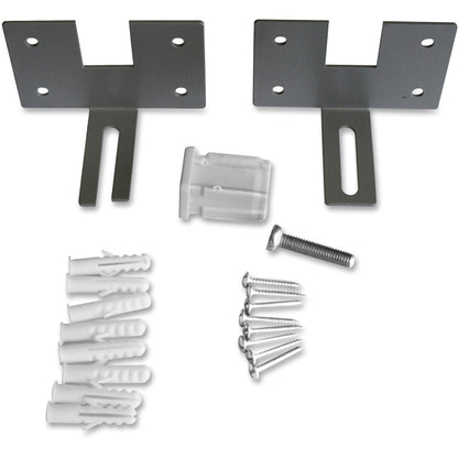 Lorell Panel System Wall Brackets - 2.50" Width x 3.75" Depth x 2.50" Height - Aluminum - Aluminum - 1 Set