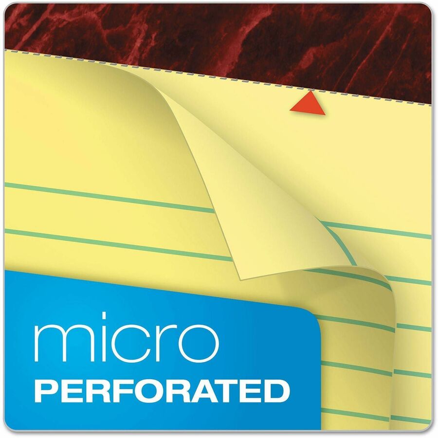 Ampad Gold Fibre Premium Rule Writing Pads - Letter - 50 Sheets - Watermark - Stapled/Glued - 0.34" Ruled - 16 lb Basis 