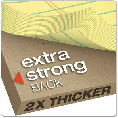 Ampad Gold Fibre Premium Rule Writing Pads - Letter - 50 Sheets - Watermark - Stapled/Glued - 0.34" Ruled - 16 lb Basis 