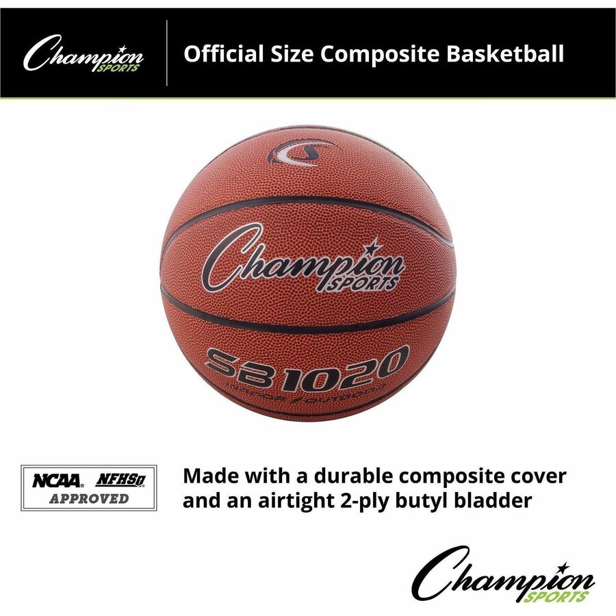 Champion Sports Official Size Composite Basketball - 29.50" - 7 - 1  Each