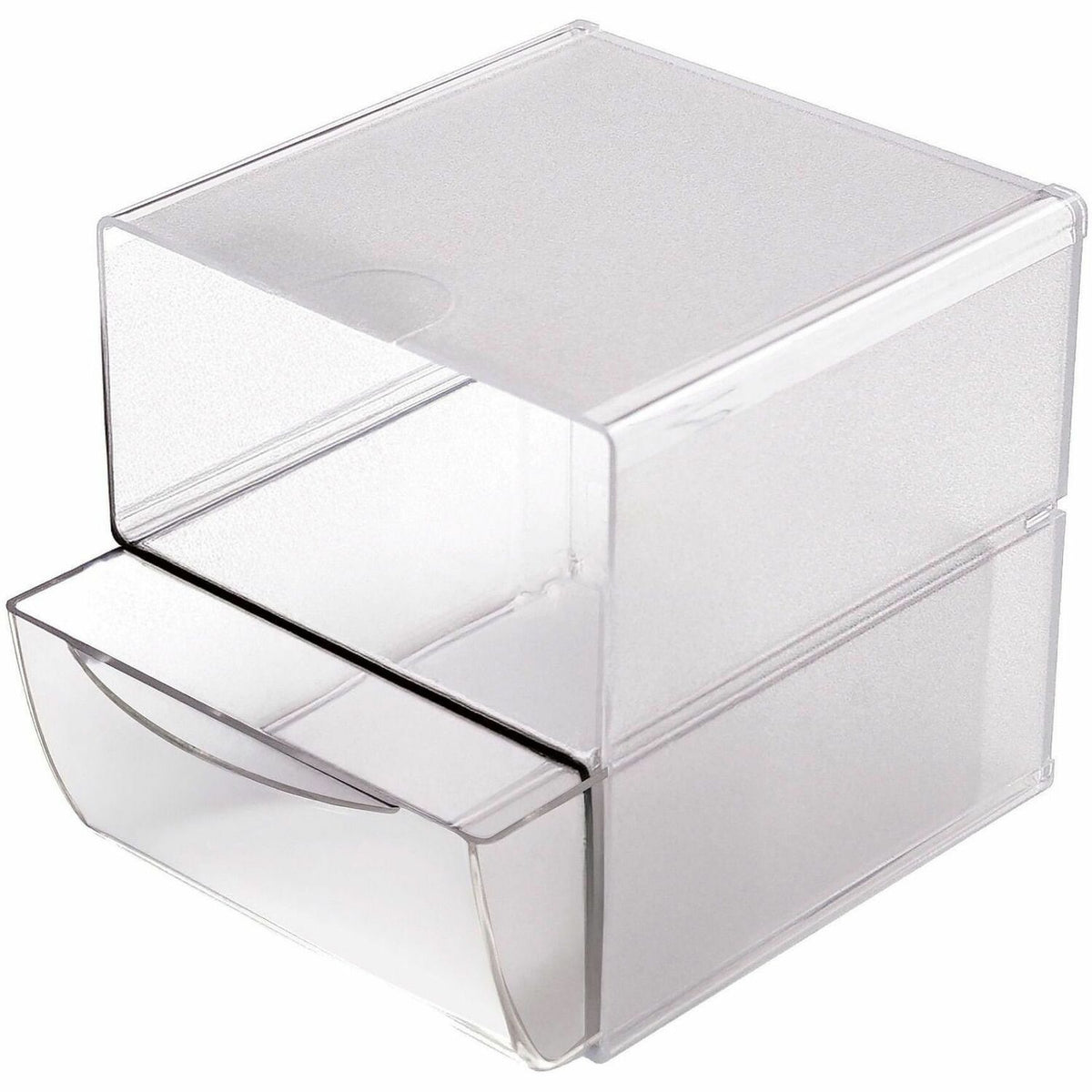 Deflecto Stackable Cube Organizer - 1 Drawer(s) - 6" Height x 6" Width x 7.20" Depth - Stackable, Removable Drawer, Remo