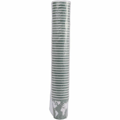 Eco-Products 12 oz World Art Insulated Hot Beverage Cups - 12 fl oz - Green - Hot Drink - 600 / Carton