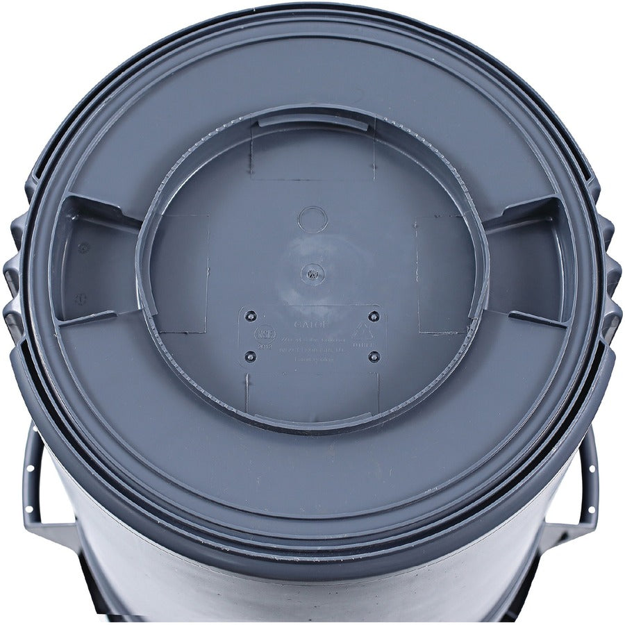Genuine Joe 44-gallon Heavy-duty Trash Container - 44 gal Capacity - Heavy Duty, Handle - 24" Height x 31.5" Width x 24"