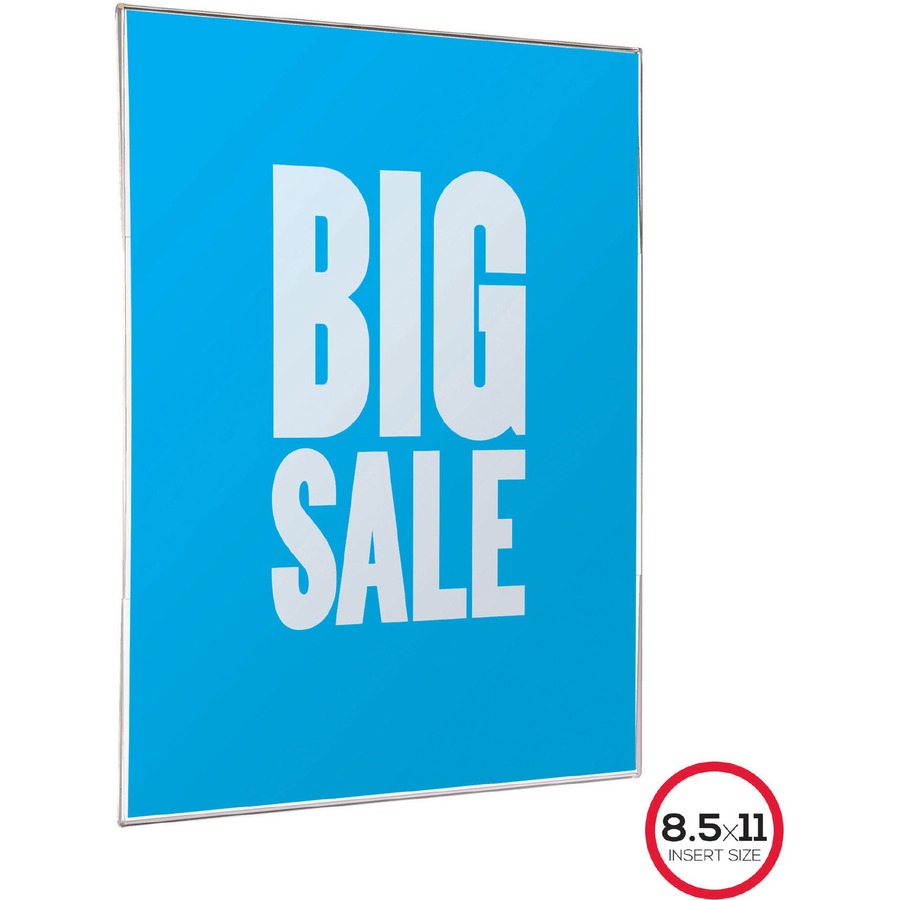 Lorell Cubicle Frame - 8.50" Holding Width x 11" Holding Height - Rectangular Shape - Wall Mountable - Wall, File Cabine