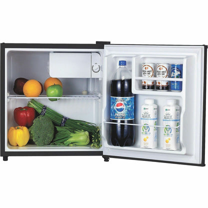 Lorell Compact Refrigerator - 1.60 ft³ - Manual Defrost - Manual Defrost - Reversible - 1.60 ft³ Net Refrigerator Capaci