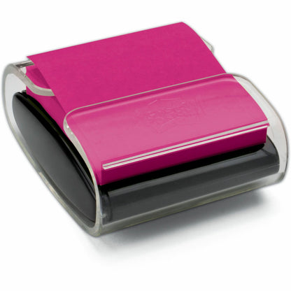 Post-it® Note Dispenser - 3" x 3" Note - 100 Note Capacity - Clear, Translucent
