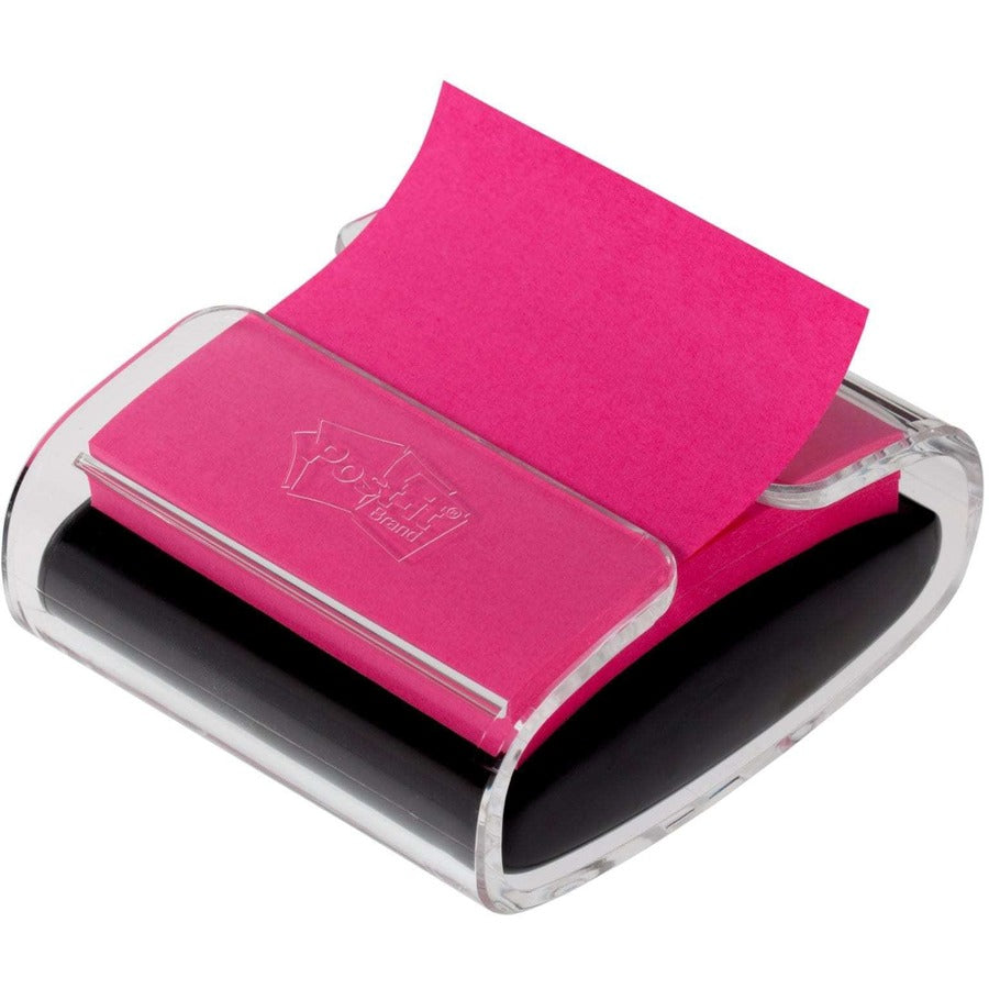 Post-it® Note Dispenser - 3" x 3" Note - 100 Note Capacity - Clear, Translucent