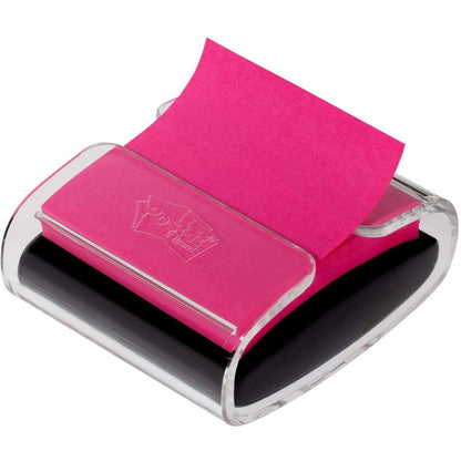 Post-it® Note Dispenser - 3" x 3" Note - 100 Note Capacity - Clear, Translucent