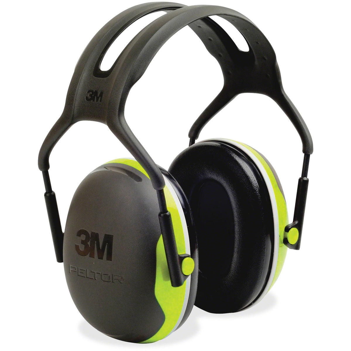 Peltor X4A Earmuffs - Noise, Noise Reduction Rating Protection - Steel, Steel - Black, Green - 1 Each