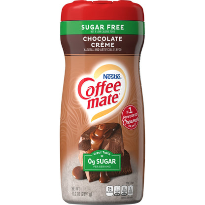 Coffee mate Chocolate Creme Sugar-Free Powdered Coffee Creamer - Chocolate Crème Flavor - 0.64 lb (10.20 oz) - 140 Servi