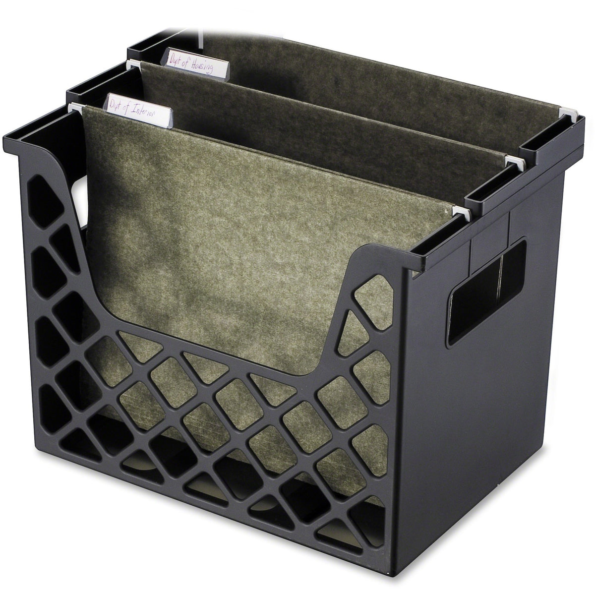 Officemate Recycled Desktop File Organizer - 10.75" Height x 13.25" Width x 8.63" Depth - Desktop - Compact, Portable - 