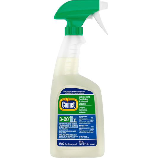 Comet Disinfecting Bathroom Cleaner - For Bathroom, Multipurpose - 32 fl oz (1 quart) - Citrus Scent - 8 / Carton