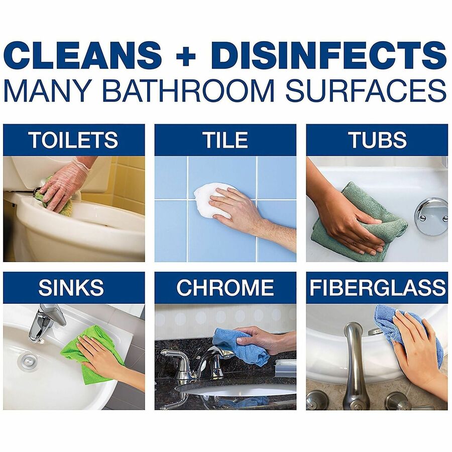 Comet Disinfecting Bathroom Cleaner - For Bathroom, Multipurpose - 32 fl oz (1 quart) - Citrus Scent - 8 / Carton