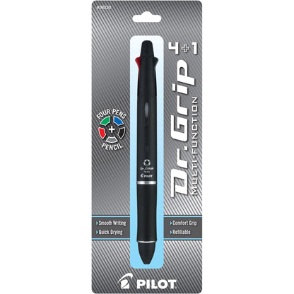 Pilot Dr. Grip Multi 4Plus1 Retractable Pen/Pencil - Fine Pen Point - 0.7 mm Pen Point Size - 2HB Pencil Grade - 0.5 mm 