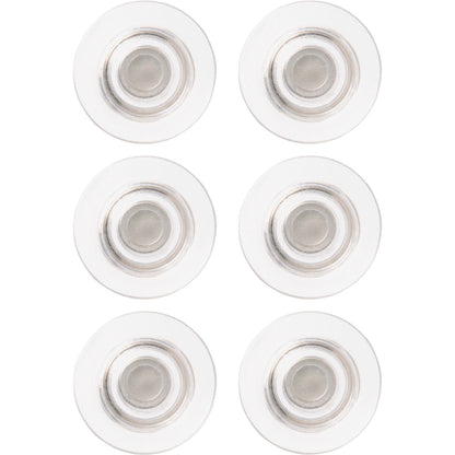 Quartet Large Glass Board Magnets - 6 / Pack - Clear