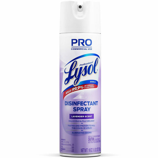 Professional Lysol Lavender Disinfectant Spray - For Multipurpose - 19 oz (1.19 lb) - Lavender Scent - 1 Each