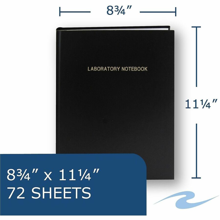 Roaring Spring 4x4 Graph Single Copy Lab Book with Numbered Pages - 72 Sheets - 144 Pages - Printed - Casebound/Sewn - 1