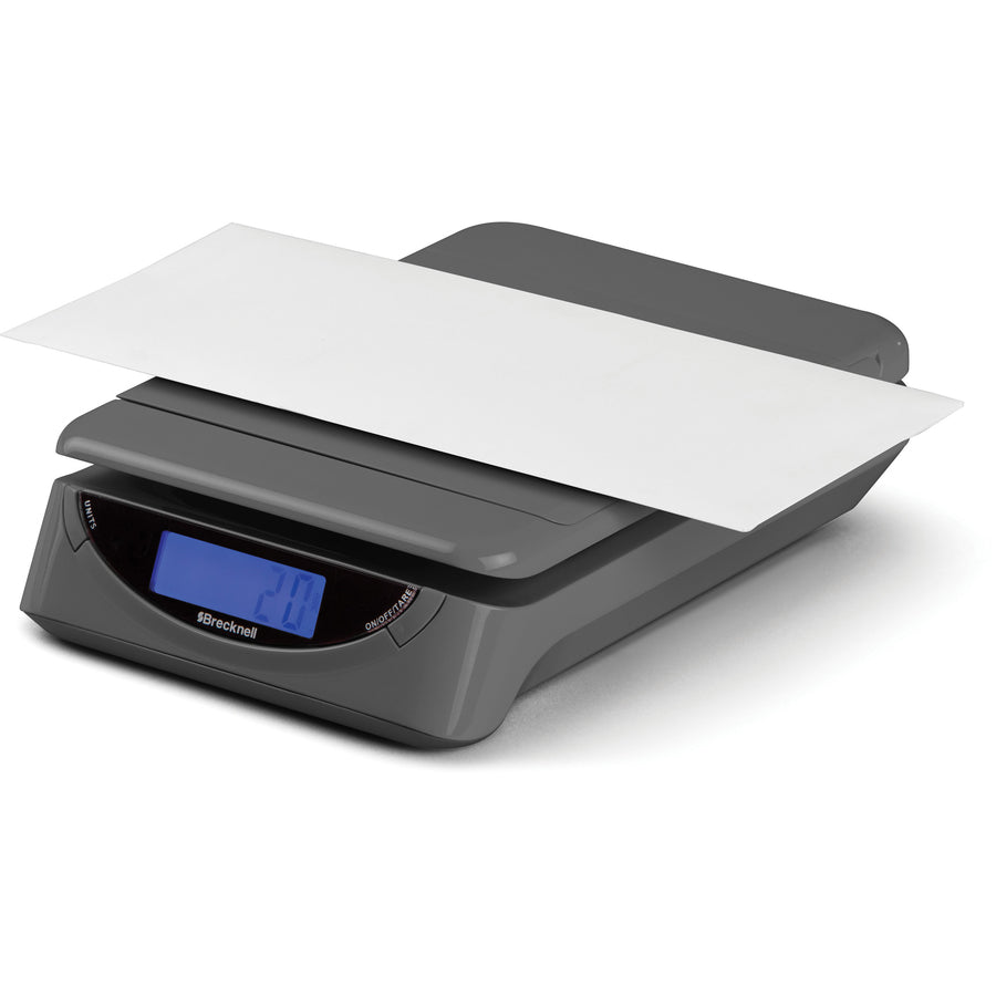 Brecknell PS25 Electronic Scale - 25 lb / 11.50 kg Maximum Weight Capacity - Gray - 1 Each