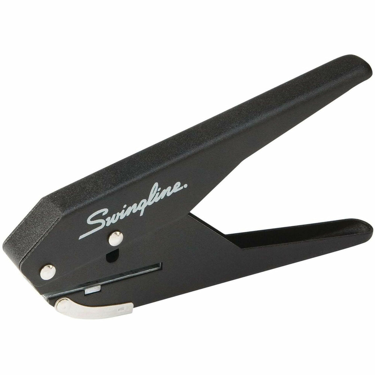 Swingline Low-Force 1-Hole Punch - 1 Punch Head(s) - 20 Sheet - 9/32" Punch Size - Black