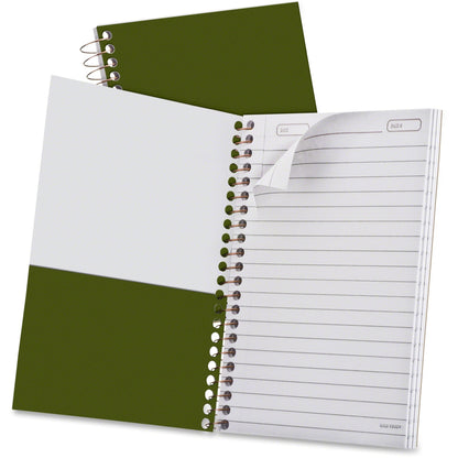 Ampad Gold Fibre Personal Notebook - 100 Sheets - Wire Bound - 0.28" Ruled - 20 lb Basis Weight - 5" x 7" Sheet Size - W
