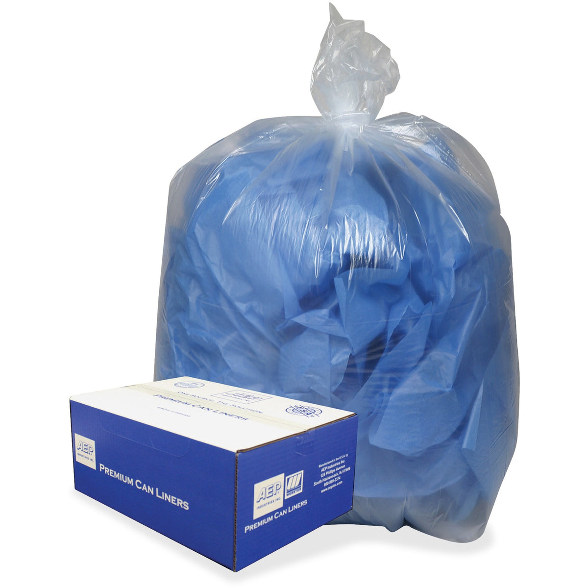 Berry Low Density Can Liners - Medium Size - 33 gal Capacity - 39" Length x 33" Width x 0.60 mil (15 Micron) Thickness -