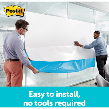 Post-it® Self-Stick Dry-Erase Film Surface - White Surface - 24" (2 ft) Width x 36" (3 ft) Length - White Film - Rectang