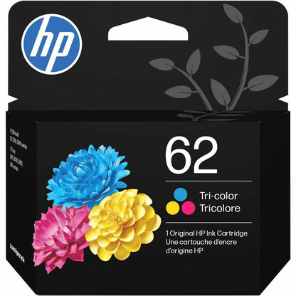 HP 62 (C2P06AN) Original Inkjet Ink Cartridge - Cyan, Magenta, Yellow - 1 Each - 165 Pages