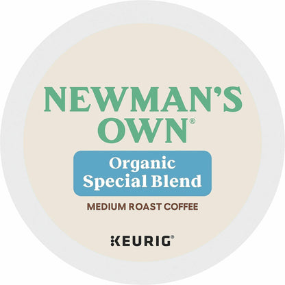 Newman's Own® Organics K-Cup Organic Special Blend Coffee - Compatible with Keurig Brewer - Regular - Dark - K-Cup - Spe