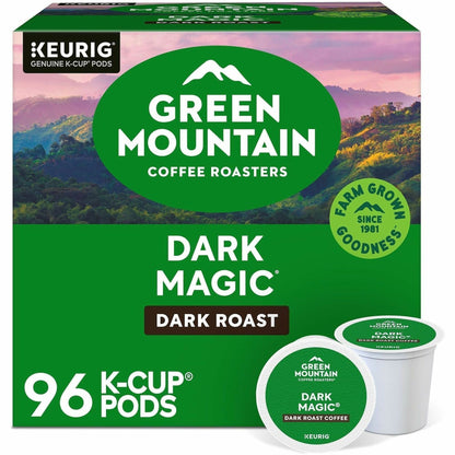 Green Mountain Coffee Roasters® K-Cup Dark Magic Coffee - Compatible with Keurig Brewer - Regular - Dark - K-Cup - 24/Bo