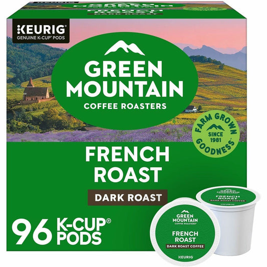 Green Mountain Coffee Roasters® K-Cup French Roast Coffee - Compatible with Keurig Brewer - Regular - Dark - K-Cup - Fre