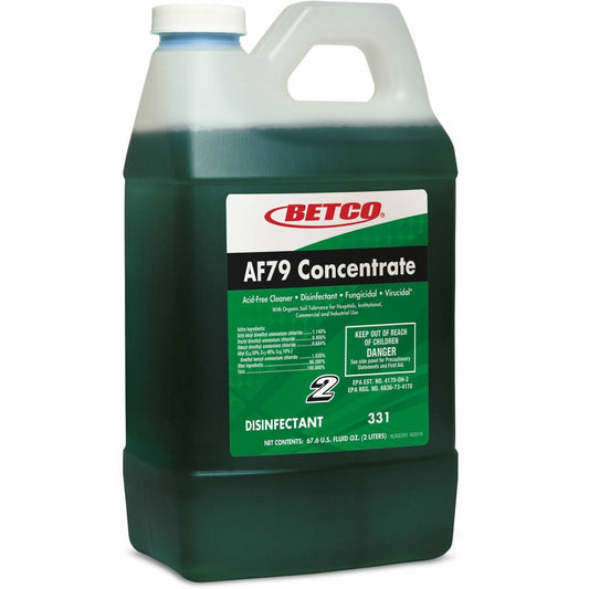 Betco FastDraw 2 AF79 Concentrate Disinfectant - For Porcelain, Bathtub, Washable Surface - 67.6 fl oz (2.1 quart) - Cit