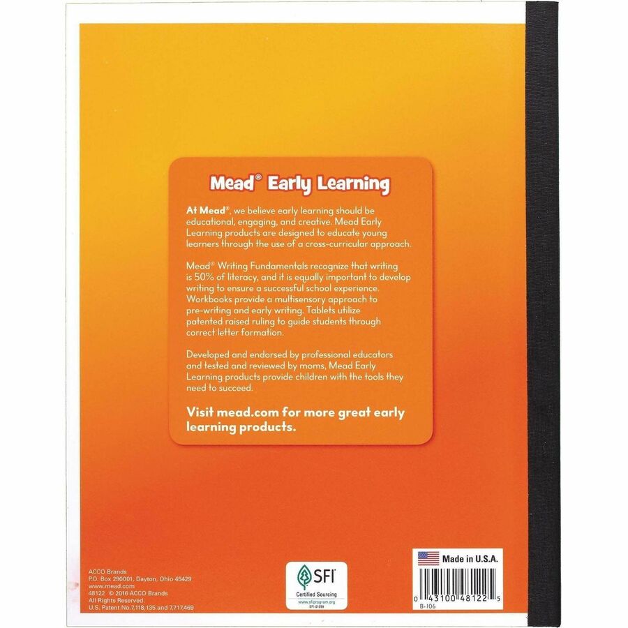 Mead Learn To Letter Writing Book Printed Book - Book - 1 Each