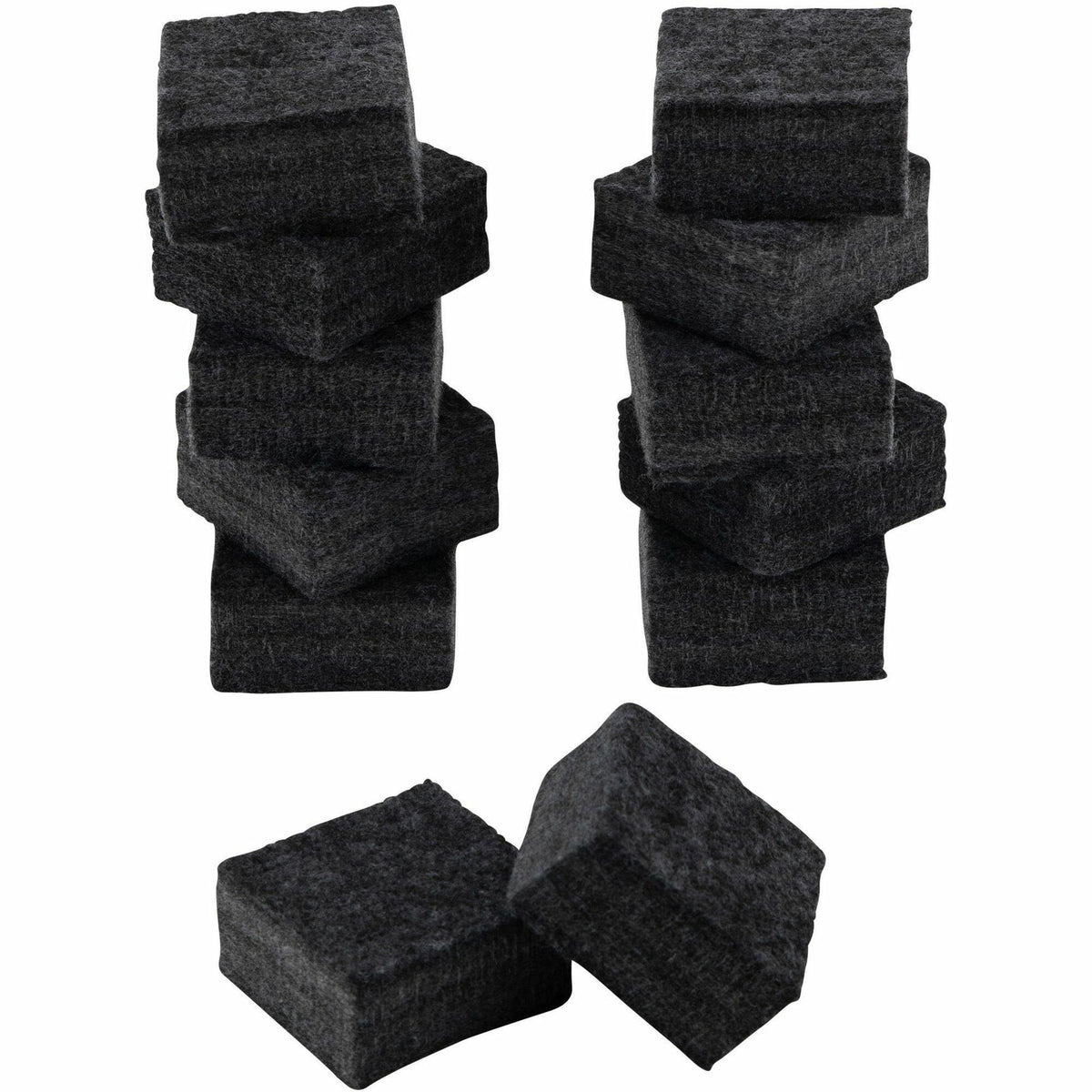 Charles Leonard Multi-purpose Eraser - 2" Width x 2" Length - Used as Mark Remover - Charcoal Gray - Felt - 12 / Pack