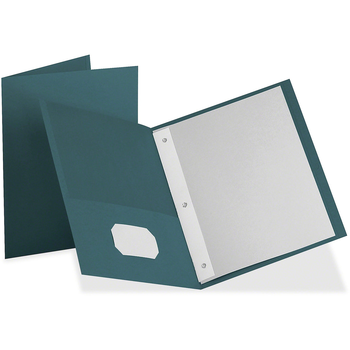 Oxford Letter Recycled Pocket Folder - 8 1/2" x 11" - 135 Sheets Capacity - 3 x Tang Fastener - 2 Inside Front & Back Po