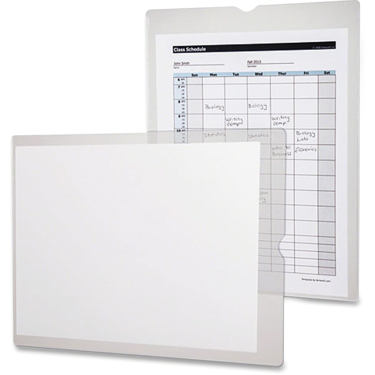 Oxford Heavy-Duty Vinyl Jackets-Style Envelopes - Document - 9" Width x 12" Length - Clear - Vinyl - 50 / Box