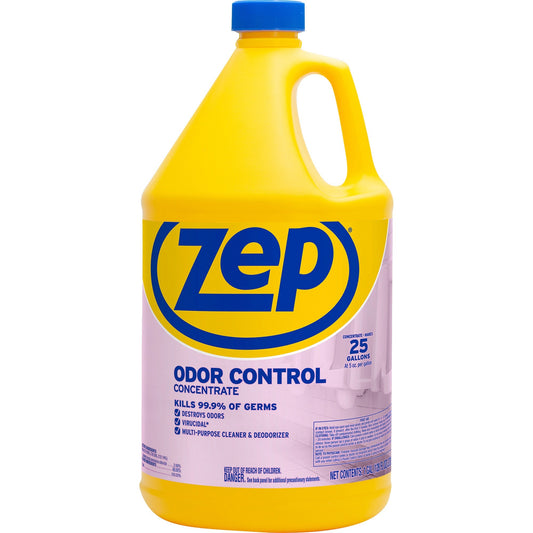 Zep Odor Control Concentrate - Concentrate - 128 fl oz (4 quart) - Fresh, Lemon Scent - 4 / Carton