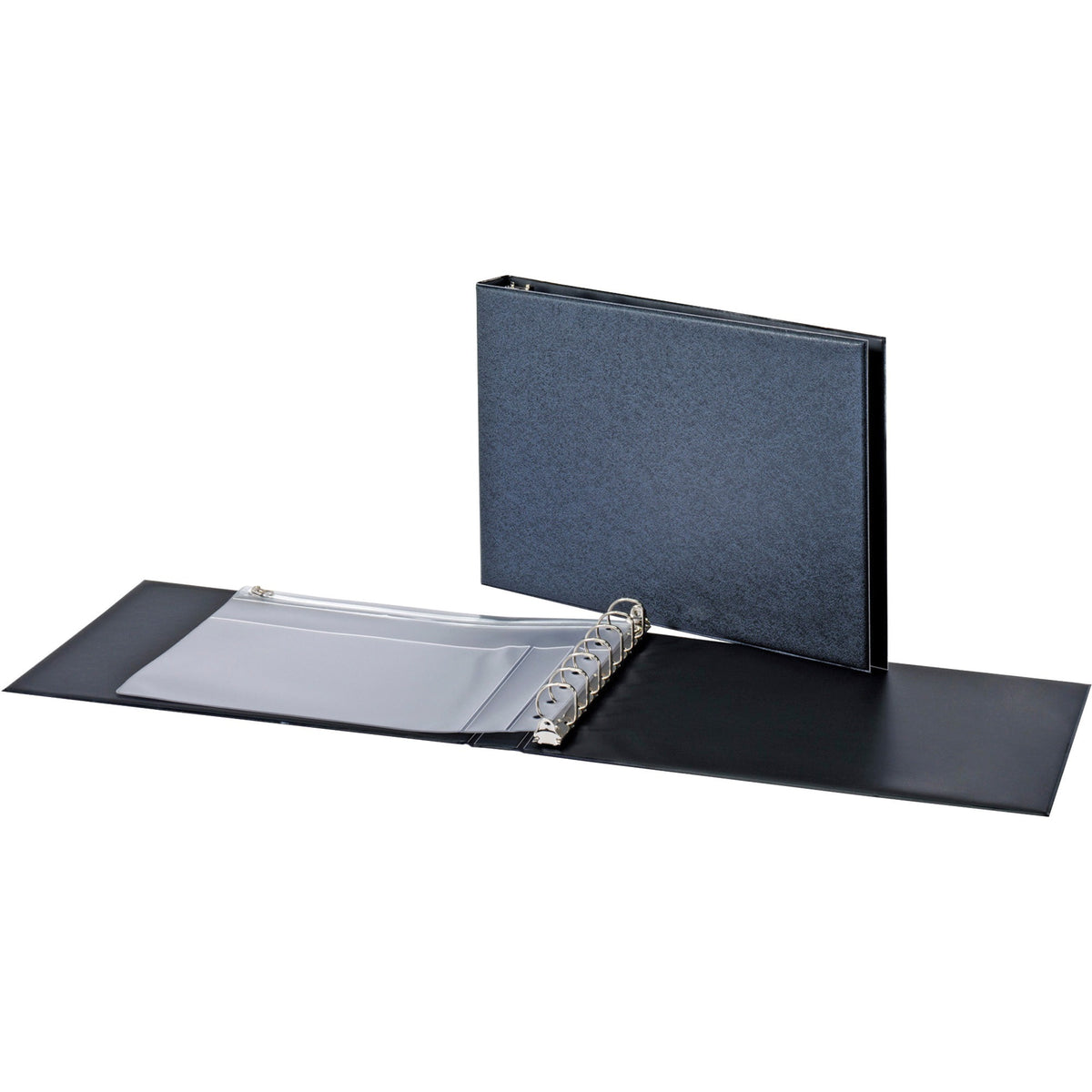 Cardinal® 7 Ring Standard Business Check Binder - 1" Binder Capacity - Fastener: D-Ring - Board - Black - Recycled - 1 E