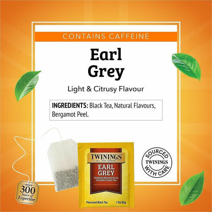 Twinings of London Earl Grey Black Tea Bag - 25 Cup - 25 / Box